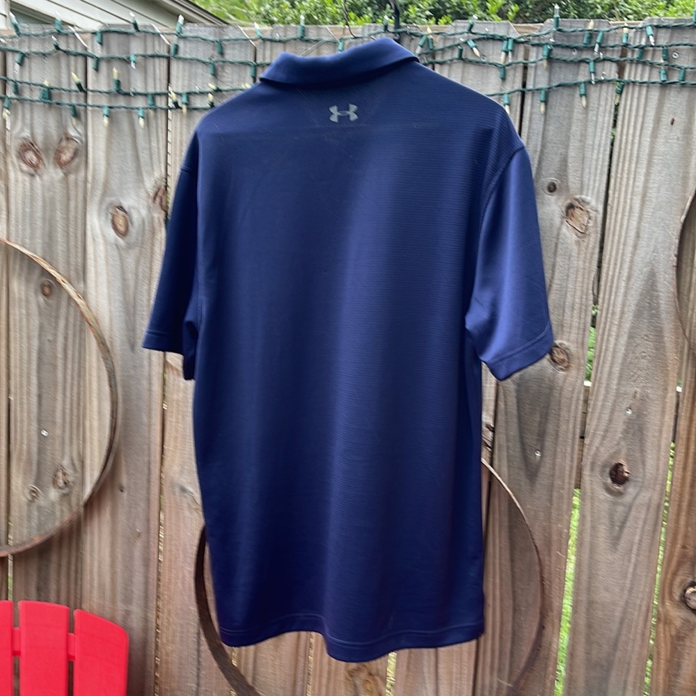 Under Armour Blue Medium Polo - Picture 2 of 4